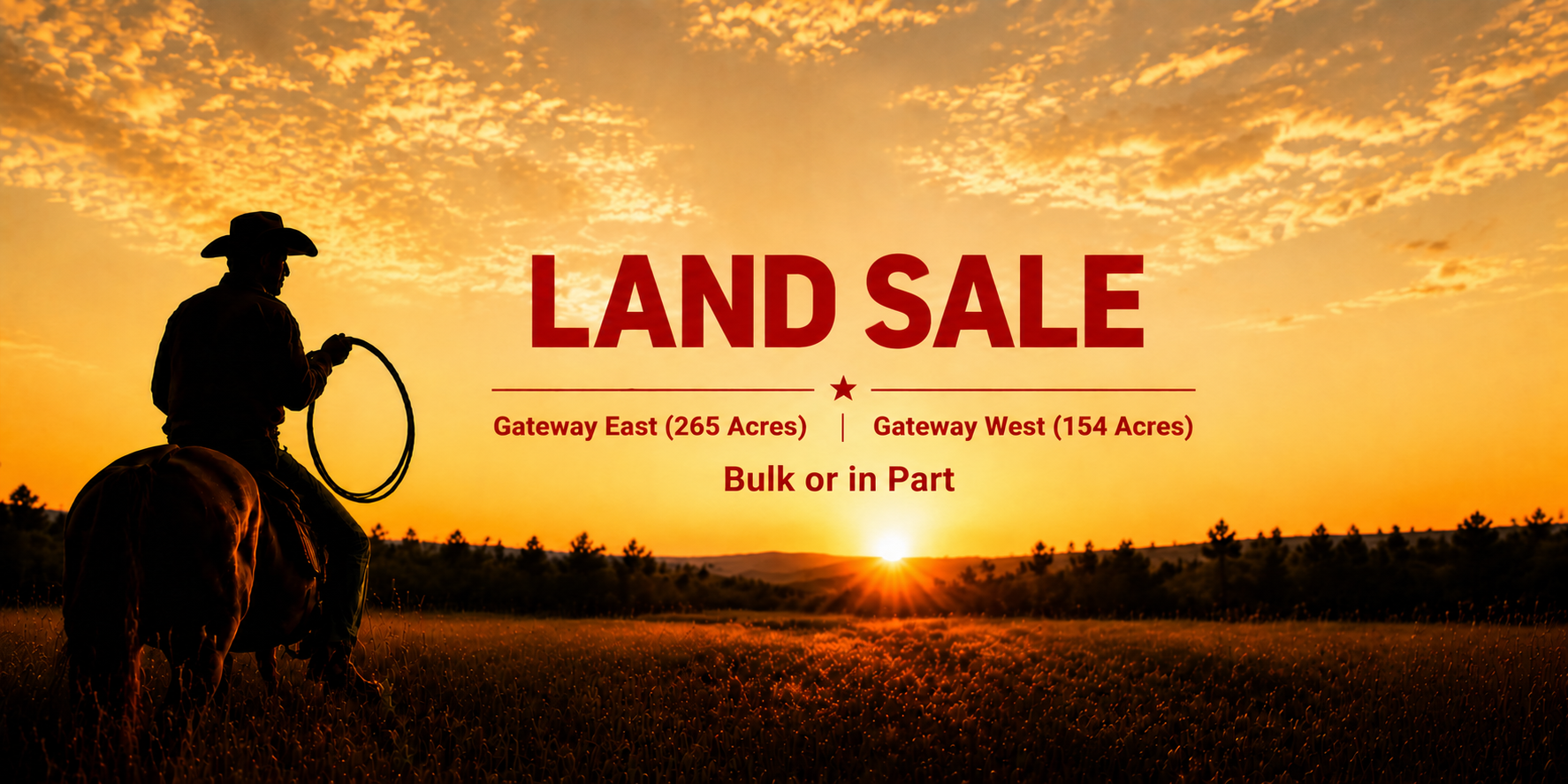 Wyoming Land Sale — Gateway East (265 acres) and Gateway West (154 acres)