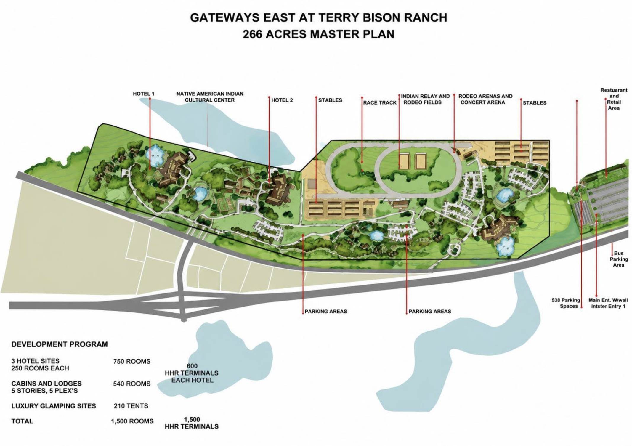 Gateways East at Terry Bison Ranch — 266 Acres Master Plan